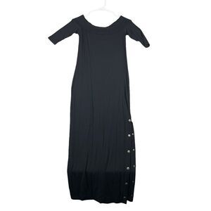 ASOS Maxi Dress Snap Button Slit Women 4